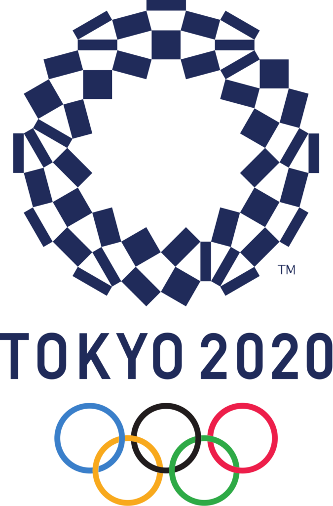 Logo von den olympischen spielen in tokyo 2020.