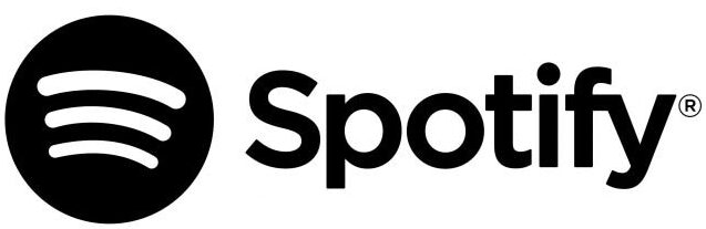 Spotify Logo in Schwarz